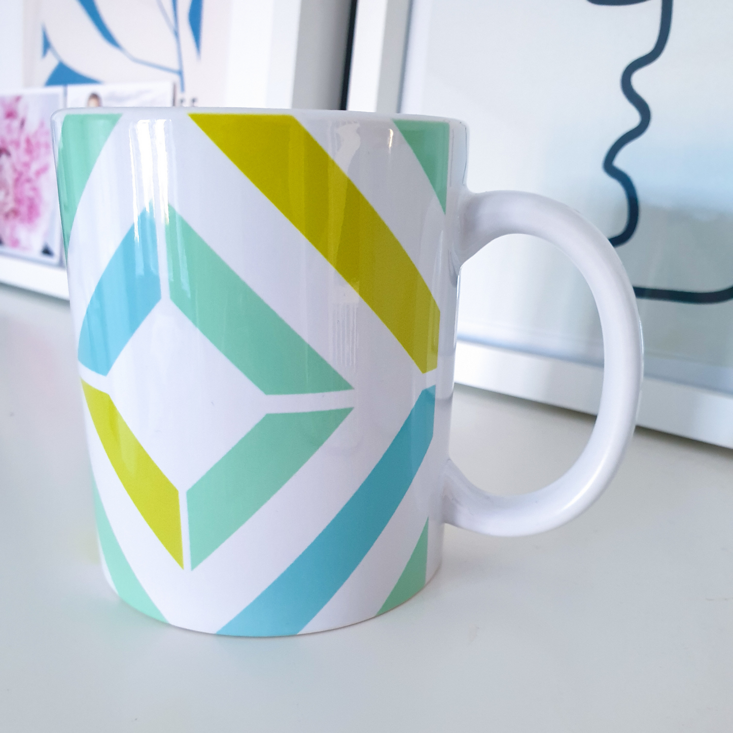 Geometric Burst Mug