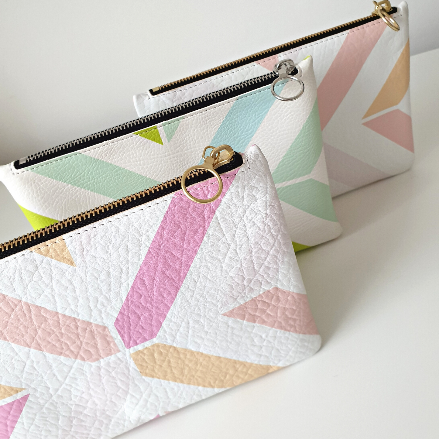 Pastel Geometric Clutch