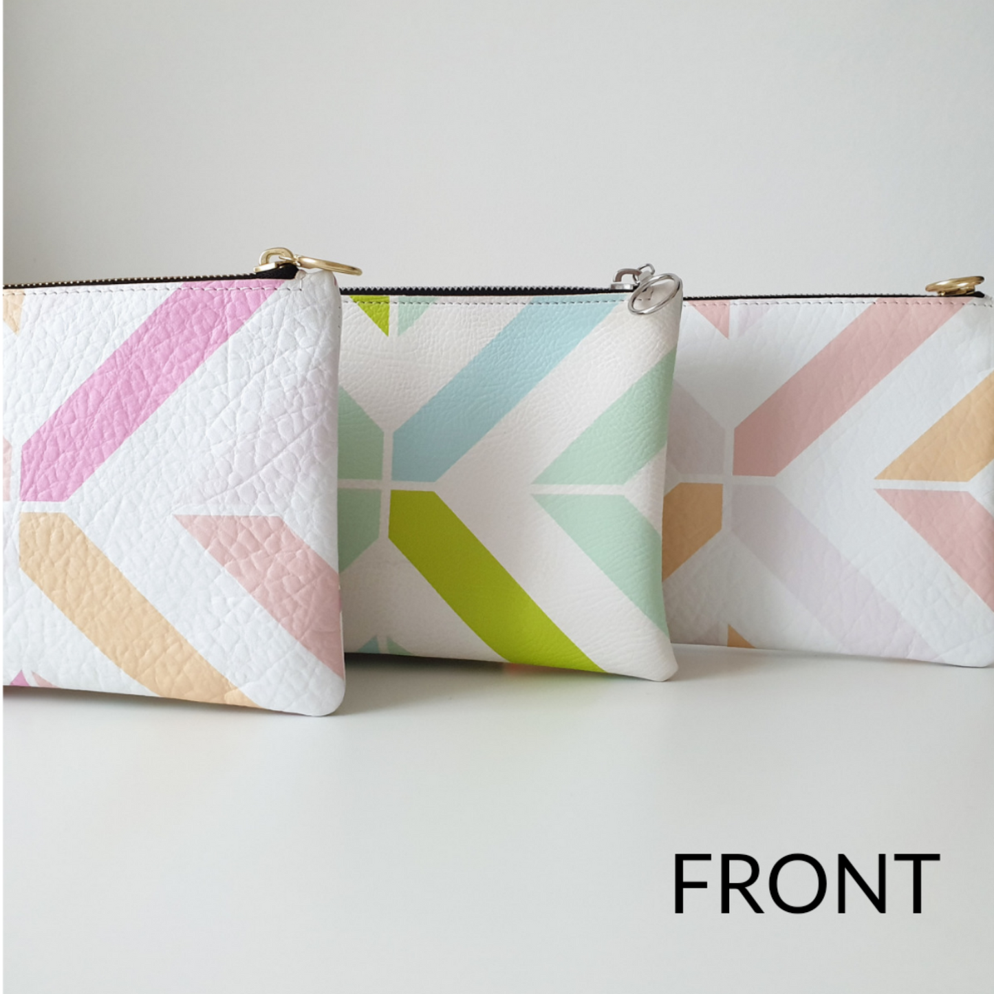 Pastel Geometric Clutch