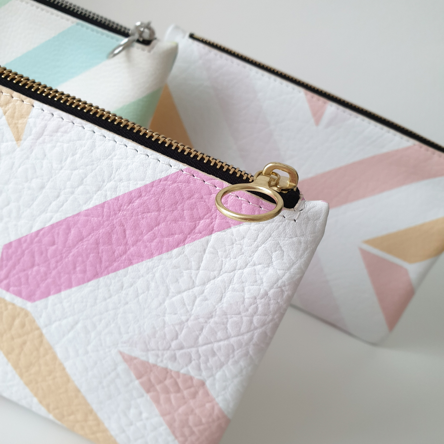 Pastel Geometric Clutch