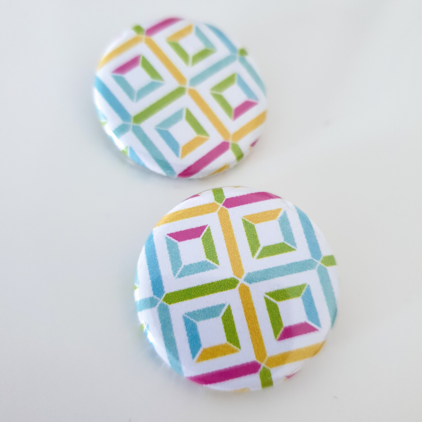 Geometric Burst Pin Badge