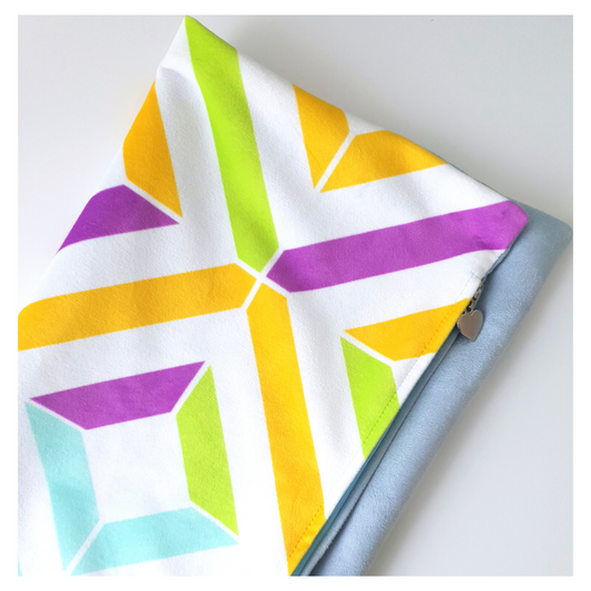 Geometric Velvet Cushion Cover | Mixed Colours