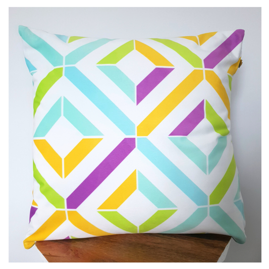 Geometric Velvet Cushion Cover | Mixed Colours